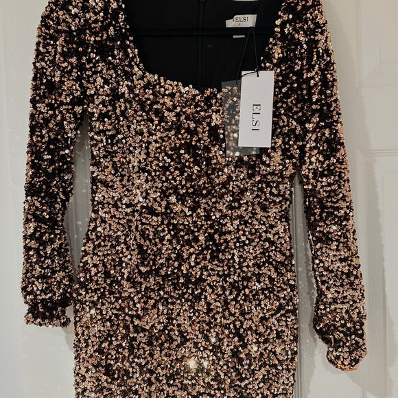 NWT Helsi Maya Sequin Mini Dress - Picture 3 of 4